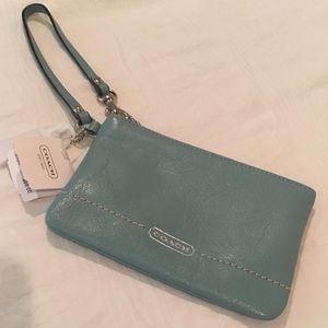 Coach Leather Wristlet